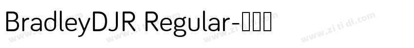 BradleyDJR Regular字体转换
